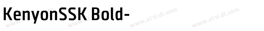 KenyonSSK Bold字体转换